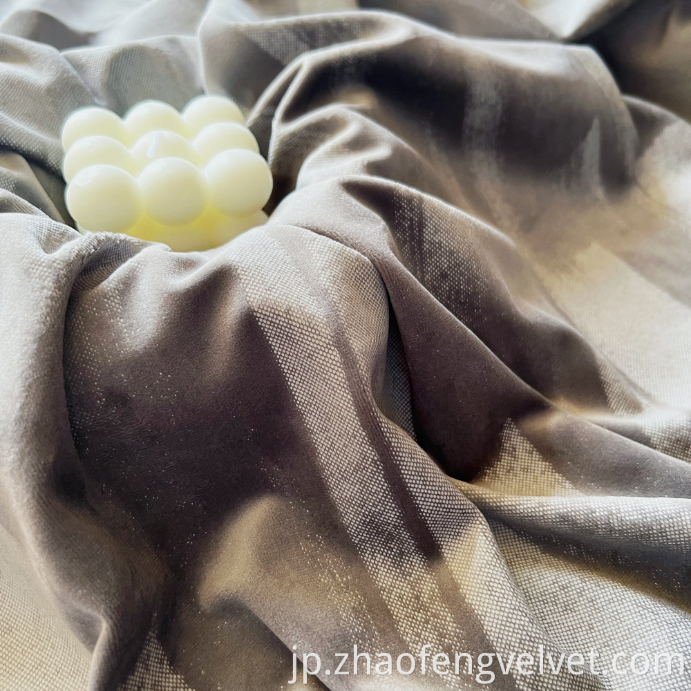 Embossed Velvet Glue Fabric